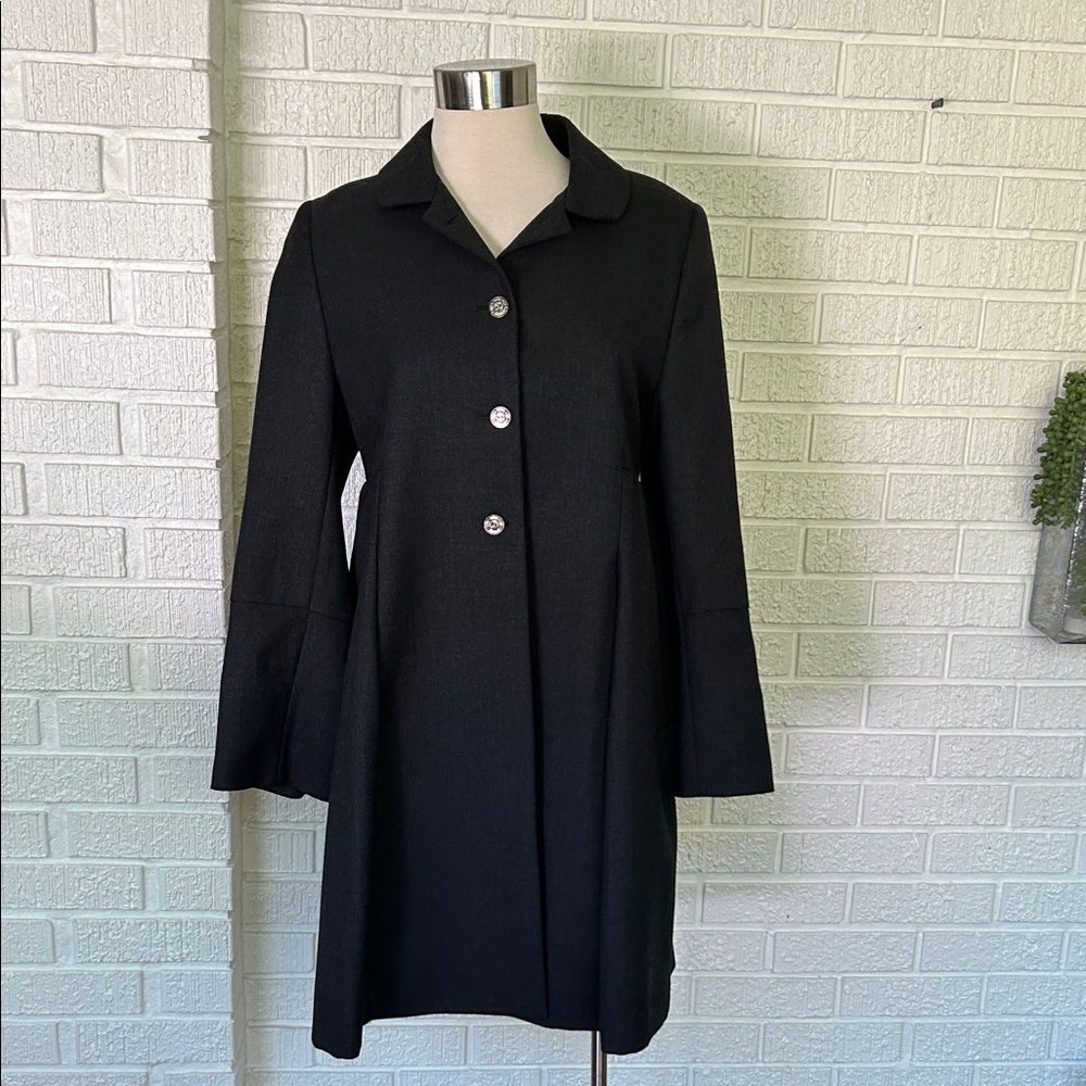 Vilagallo charcoal grey/black car coat